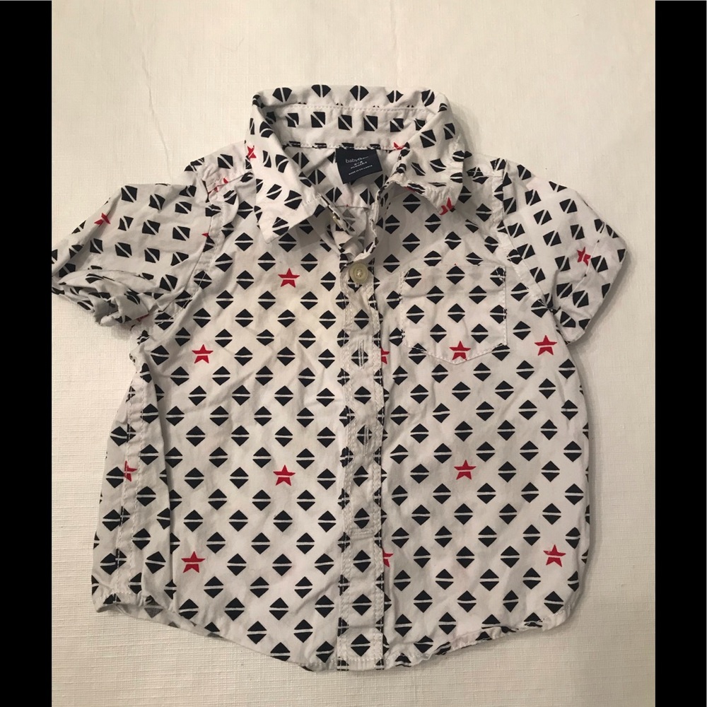 Baby Gap 3-6 month button down short sleeve shirt
